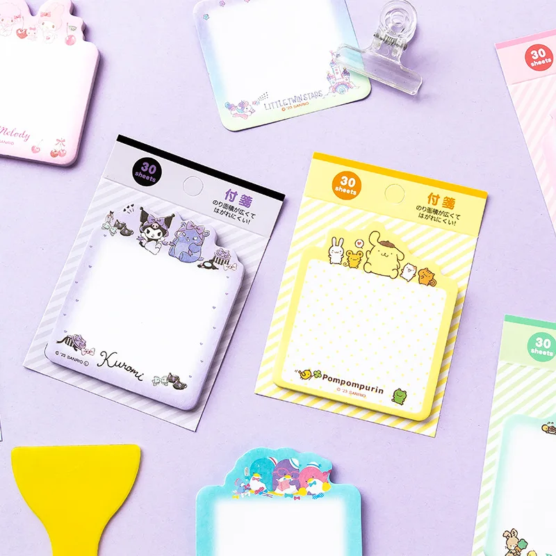 sanrio cartoon familie vierkante betaling notitie kantoor bericht memo post-it notes kuromi schattig kawaii briefpapier Koreaanse groothandel