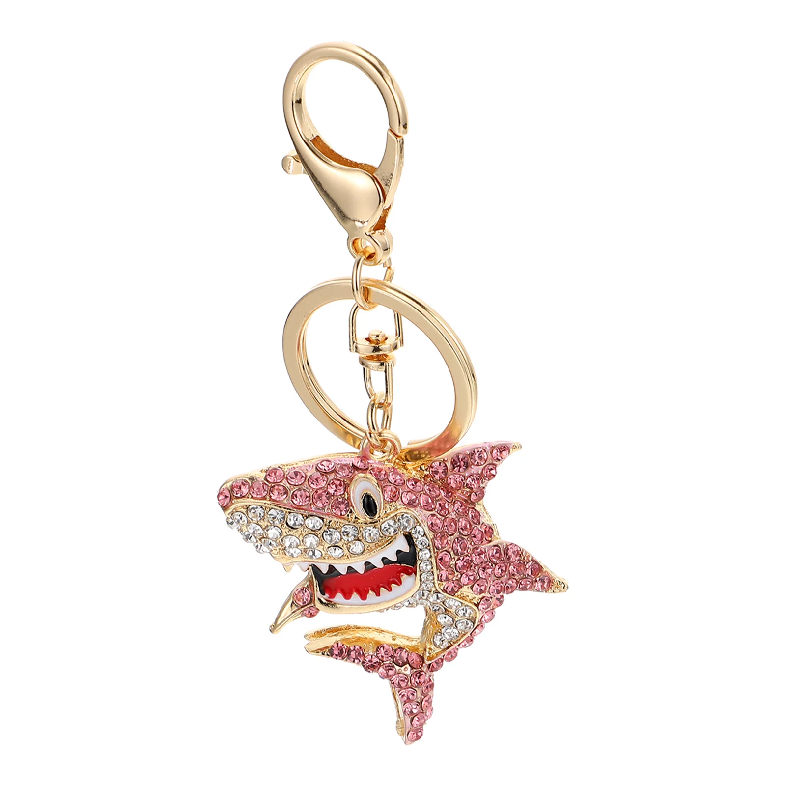 

Aluminum Alloy Rhinestone Chain Cute Bag Charm Hanging Accessory Durable Car Key Pendant Elegant Classic Design