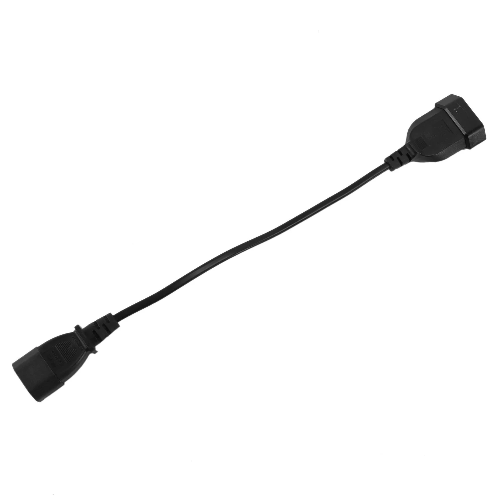 Cable adaptador de corriente IEC 320 C14, enchufe macho a CEE europeo 7/16, Cable de alimentación hembra de 2 pines para UPS PDU