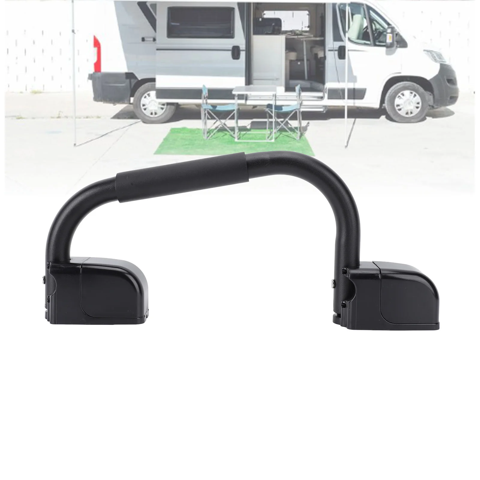 RV Hand Rail Motorhome Folding Handle Entry Door Grab Bar Soft Touch Assist Handle for Travel Trailer RVs Accessories