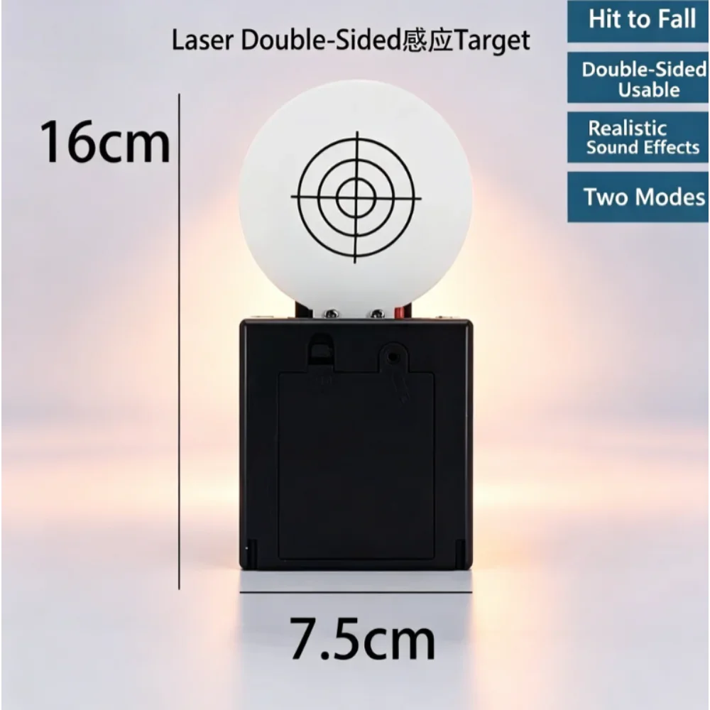 自動リセット機能付きの射撃練習用ターゲット。持ち運び可能な円形スコアリングターゲット。趣味、屋内・屋外でのゲーム、トレーニング用のおもちゃ、アクセサリー。