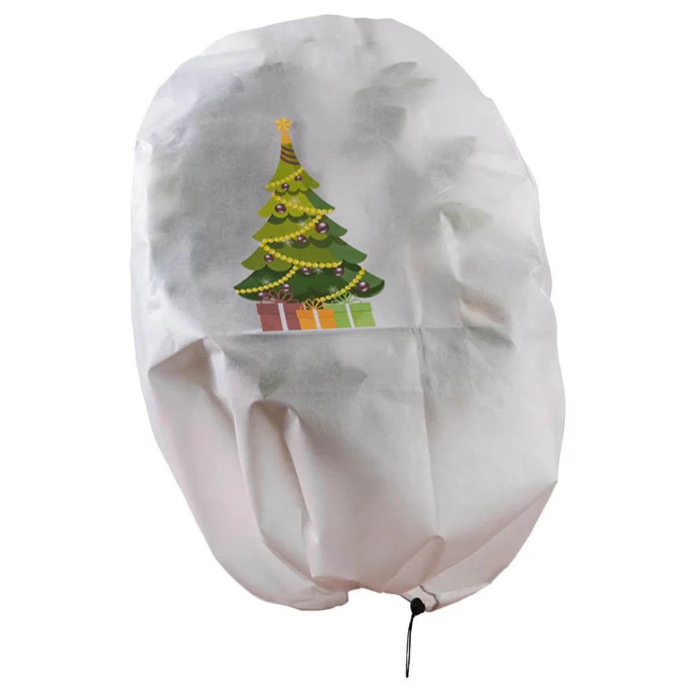 

Christmas Tree Freeze Protection Cover Non-Woven Plant Warmer For Winter Frost Wind Rain Resistant Adjustable Drawstring Outdoor