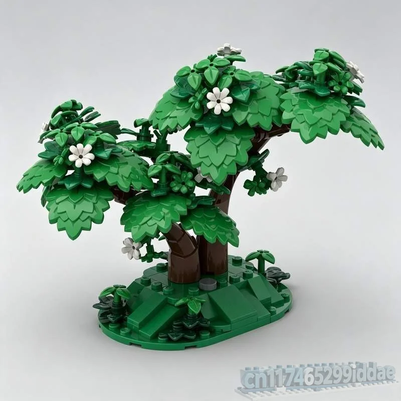 213PCS Rowan Trees Plants Collection Nature Botanical Building Blocks MOC Model DIY Creative Assembly Toy New Educational Gift