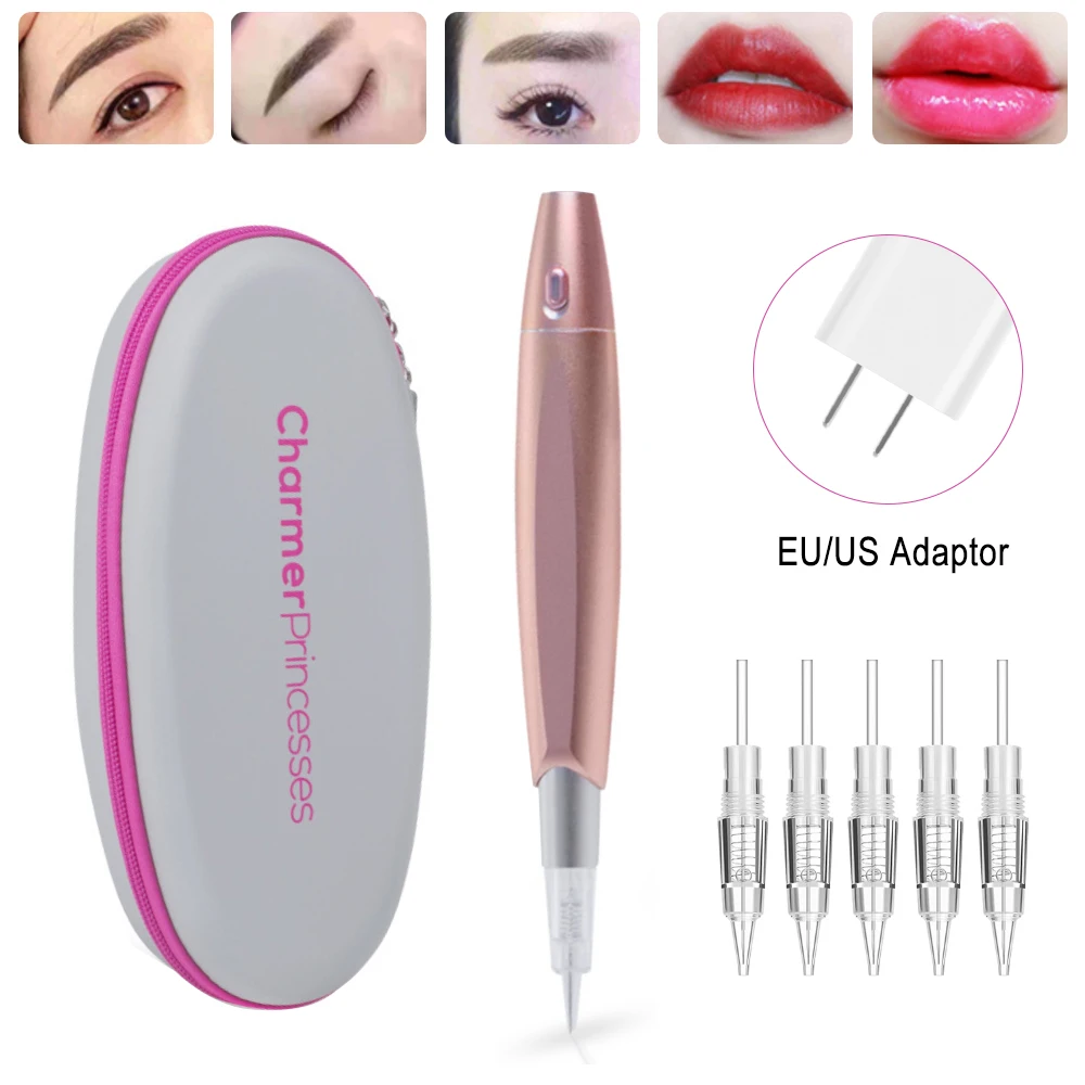 

Машина для микроблейдинга татуировки, роторная ручка, машина для перманентного макияжа для бровей, подводка для глаз, татуировка губ, полуPMU, косметическое оборудование