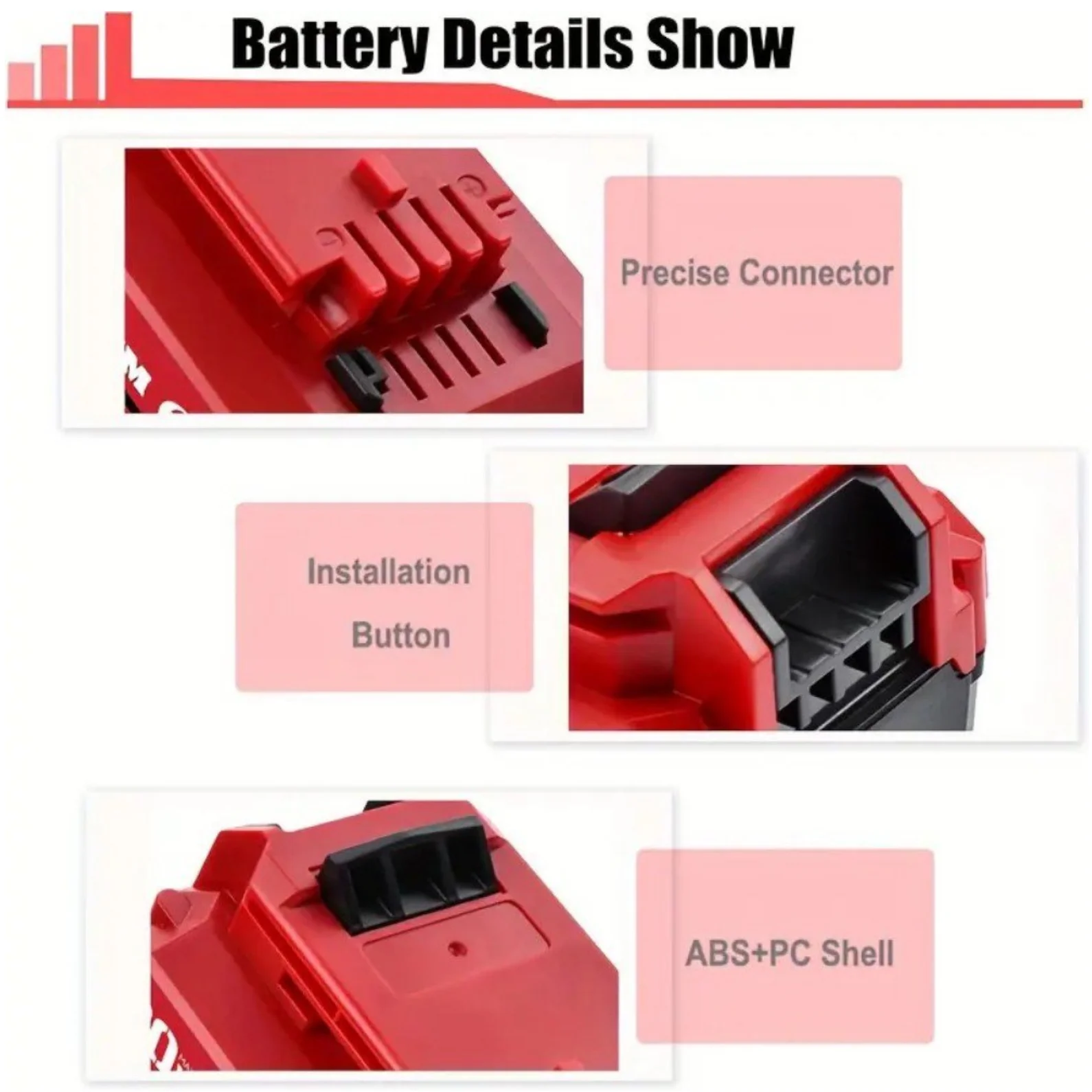VANON 2 حزمة PCC685L 8.0Ah 20 فولت بطارية ليثيوم استبدال ل كابل بورتر PCC620LB PCC640 PCC670B PCC682L PCC710B أدوات بطارية دبوس