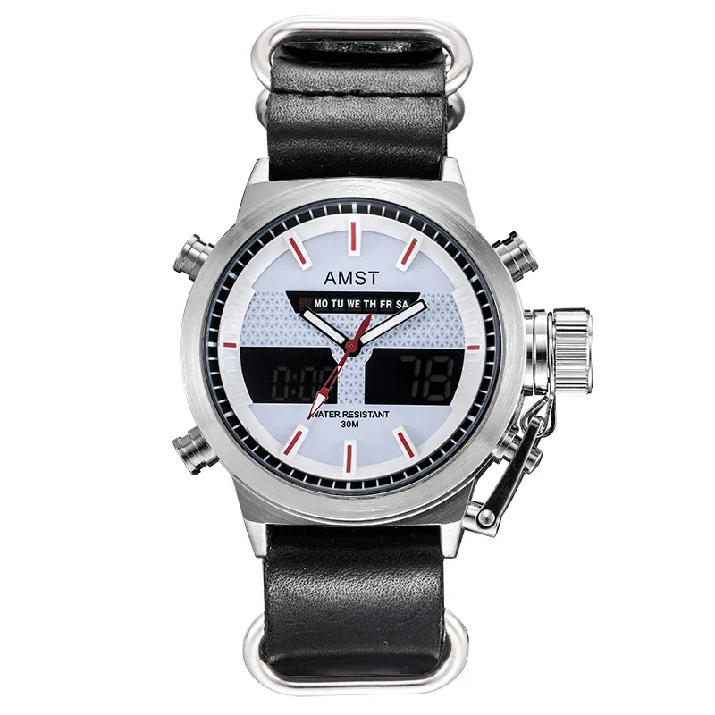 AMST Cross-border Hot Sale Smart Men Waterproof Quartz Sports Large Dial Watch **