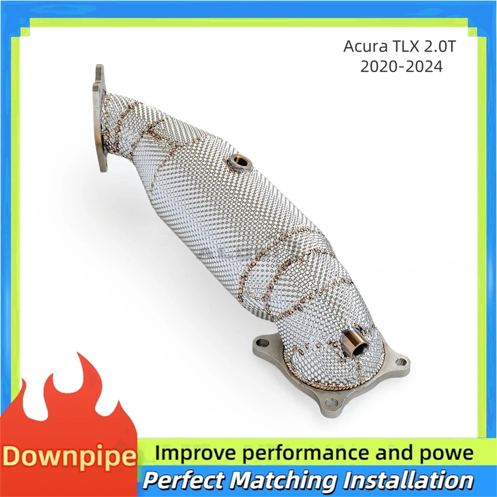 

Factory Wholesale High-flow Exhaust System for Acura TLX 2.0T 2020-2024 Stainless Steel with Heat Shield Downpipe Auto Parts