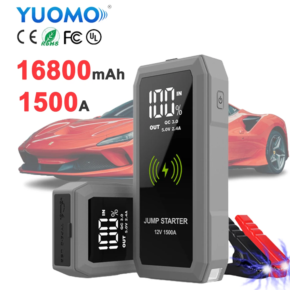 12v 16800mAh Energizer Multi-Function Jump Starter Power Bank Battery For Car Charger / Powerbank Portable Car Jump Starter