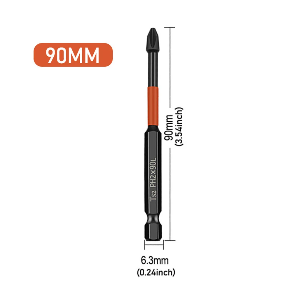 Alloy Steel Screwdriver Bit Cross Screwdriver 25/50/65/70/90/150mm Alloy Drill Bit Hand Tools Workshop Equipment