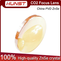 HUNST-lente de enfoque China Co2, PVD ZnSe, diámetro de 12mm, 18mm, 19,05mm, 20mm, FL 38,1, 50,8, 63,5, 76,2, 101,6mm, para máquina de corte de grabado láser