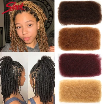 Sleek Mongoolse Remy Haar Afro Kinky Krullend Bulk Menselijk Haar Voor Vlechten 1 Bundel 50 G/stk Natuurlijke Kleur Vlechten Haar geen Inslag