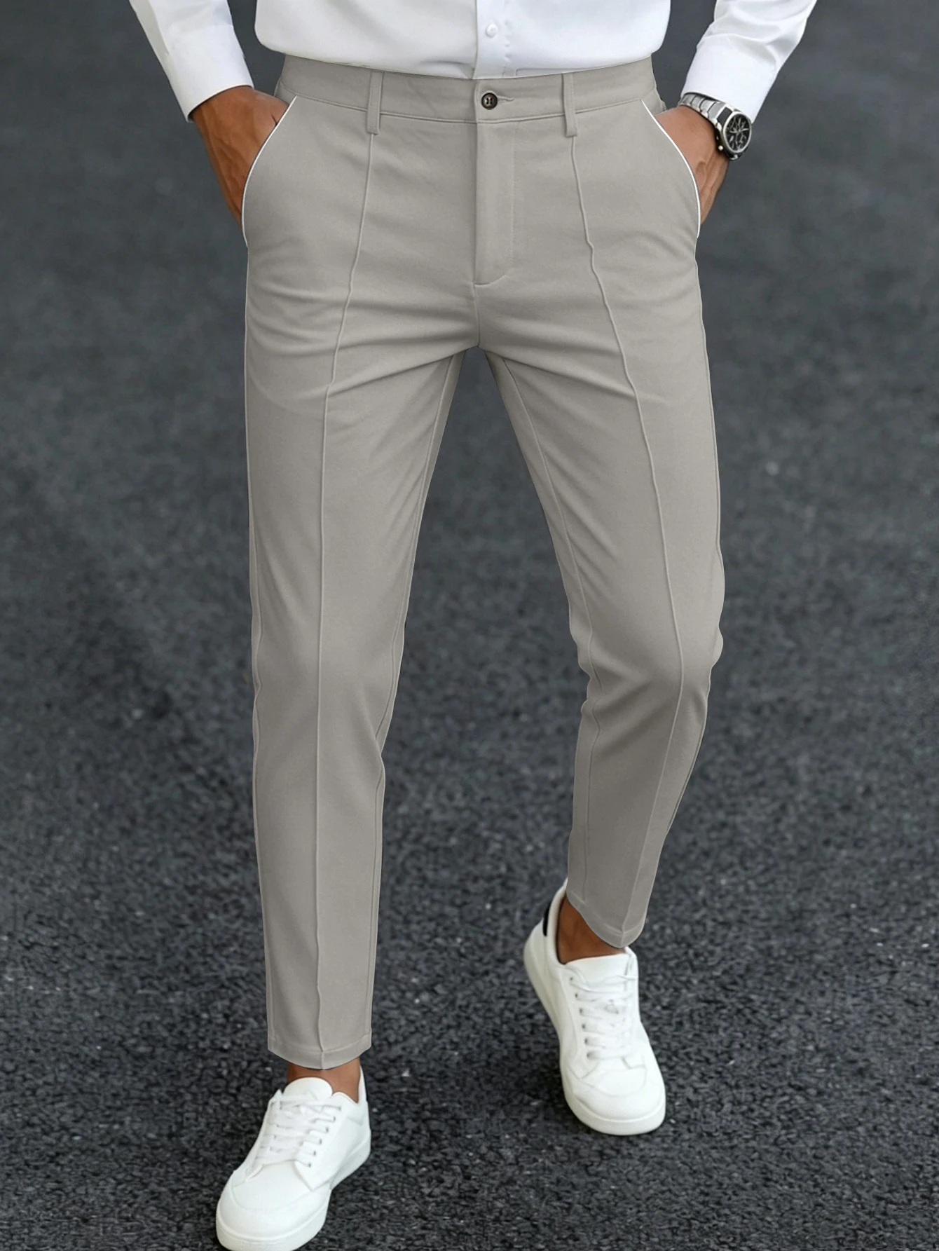 Men'S Used Formal Wear - Męskie spodnie wizytowe slim fit z