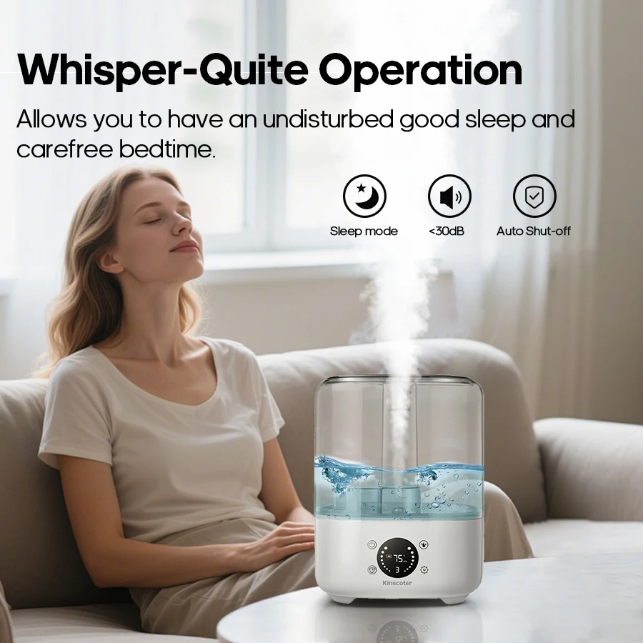 5L Air Humidifier Professional Large Capacity Home Air Humidifiers Ultrasonic Water Mist Diffuser Kinscoter Brand