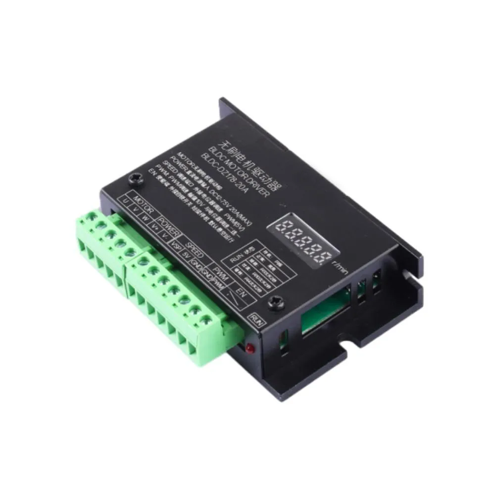 BLDC Three-phase Brushless No Hall Motor Drive Board 12-75V20A 1500W Motor Control Board PWM Governor With Revolution Meter 4