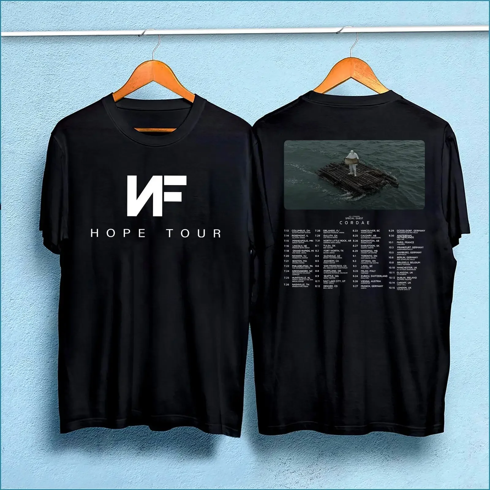 Camiseta Nf Hope Tour 2023, camiseta de concierto de rapero para fanáticos, camiseta Merch, regalo Unisex, camiseta de gira de conciertos de cómic de los años 2020, camiseta gráfica Merch de banda