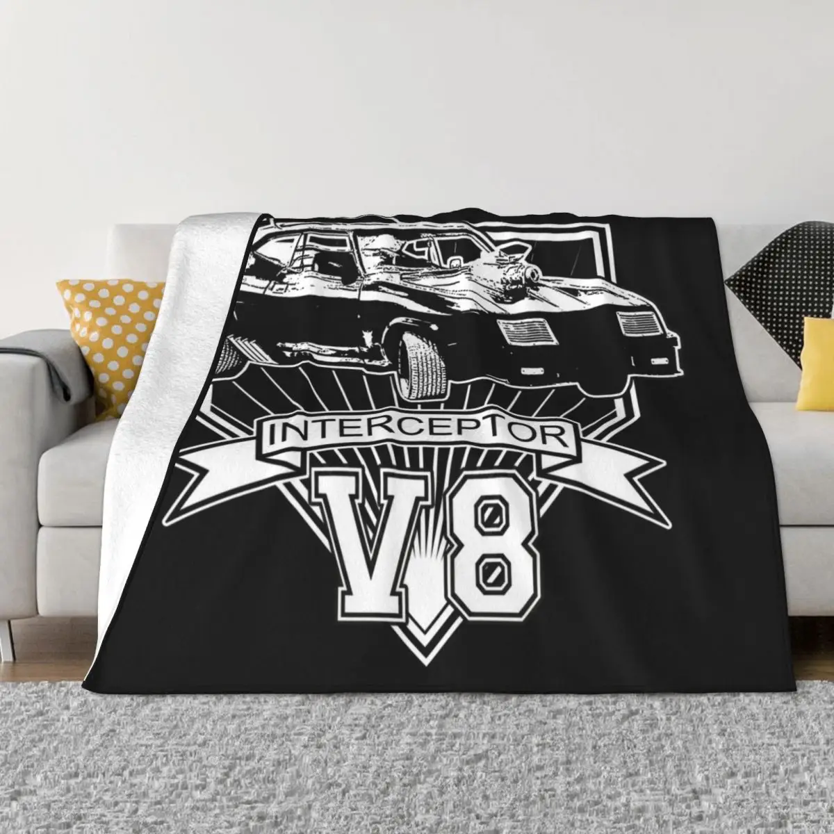 

Mad Max V8 Interceptor Throw Blanket Loose Blanket warm blanket for winter blankets for winter Fluffy Blankets Large