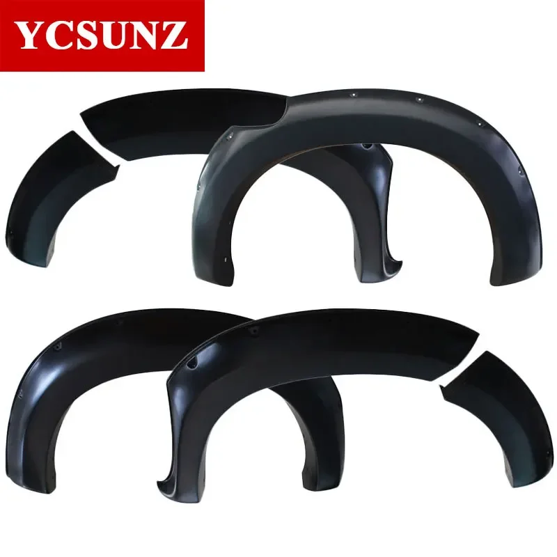 6 Inch Wheel Arches Fender Flares With Nut Mudguards For Toyota Hilux Vigo 2012 2013 2014 Double Cabin Accessories