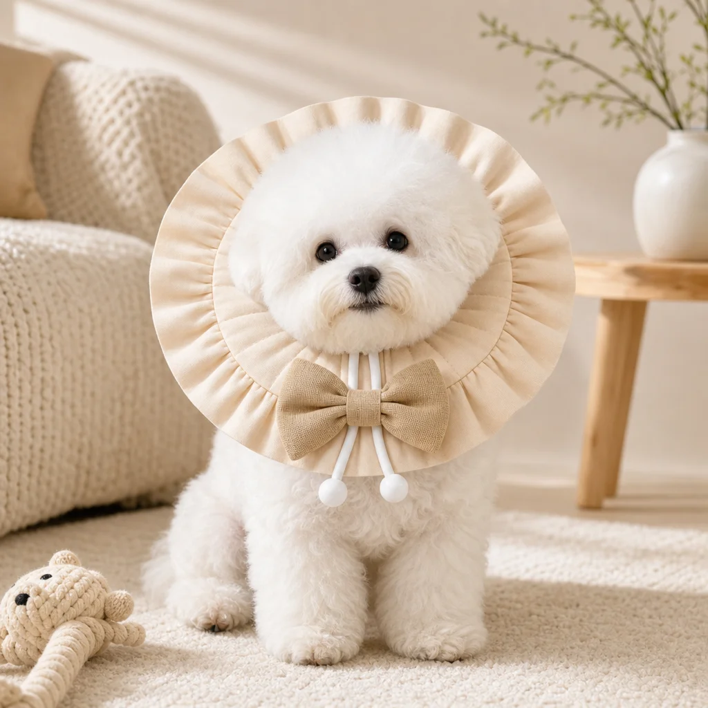 Cartoon Bear Ring Cat Neuter Collar Anti-licking and Biting Waterproof Pet Headgear Scarf
