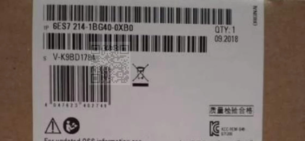 

6ES7214-1BG40-0XB0 Новый ПЛК на складе