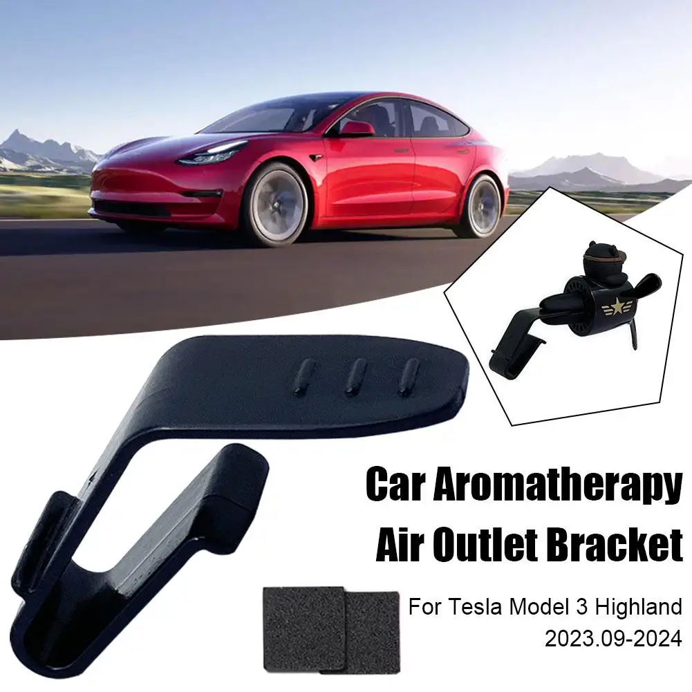 Car Outlet Clips Vent Clip for Tesla Highland 2023.09-2024 Freshener Bracket Converter Car Gadget Interior Accessor X6O1