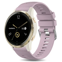 18mm Silicone Strap For Fossil Women's Gen 6 42mm/Gen 5E 42mm/Charter HR Watchband For Garmin Vivoactive 4S/3S Venu 2S 40mm Band