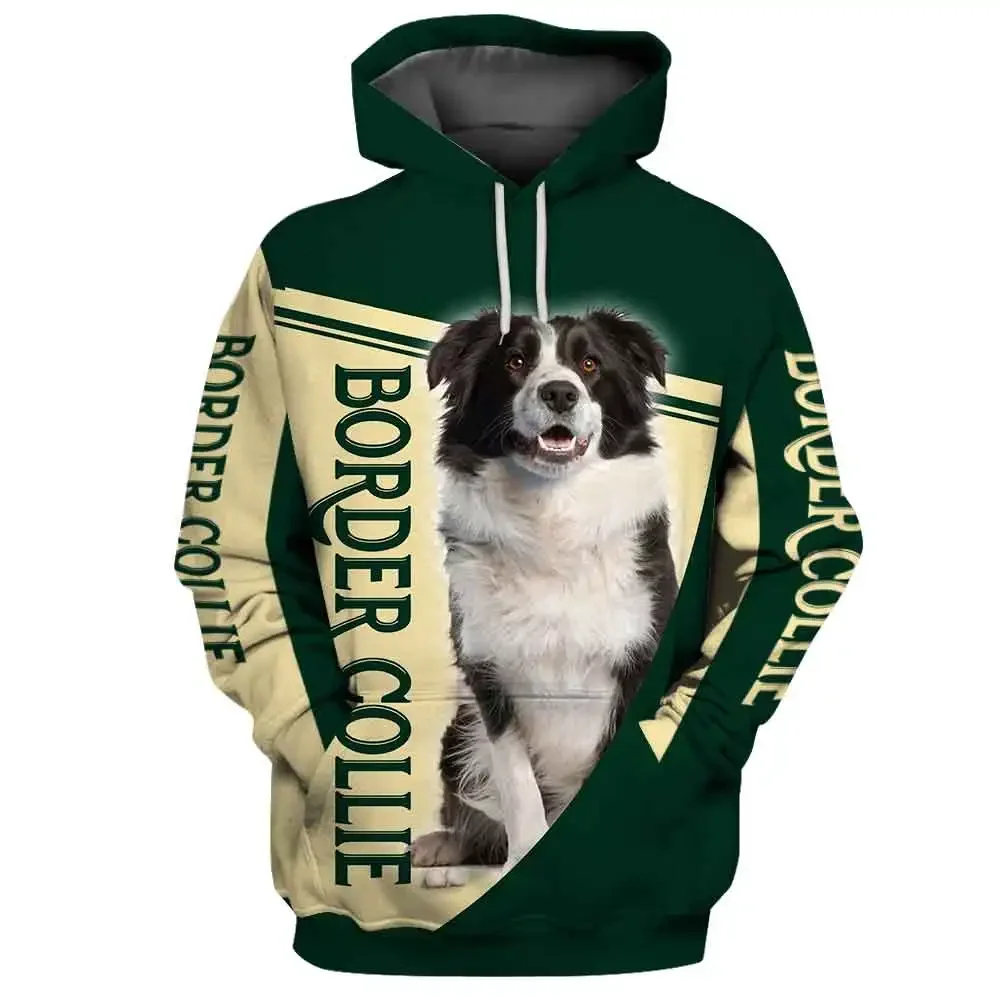 Funny Border Collie 3D All Over Printed Hoodies Fashion Pullover Men For Women Animal Sweatshirts Sweater