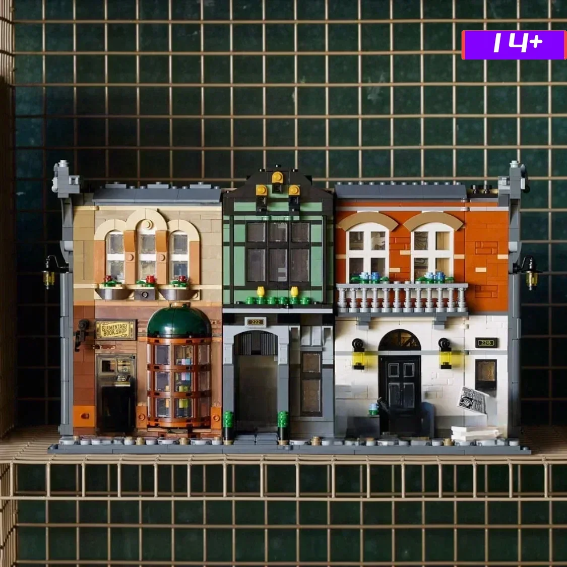 

New 1364PCS MOC10351 product conspiracy world street view bookshelf decoration boy building blocks assembled children's toy gift