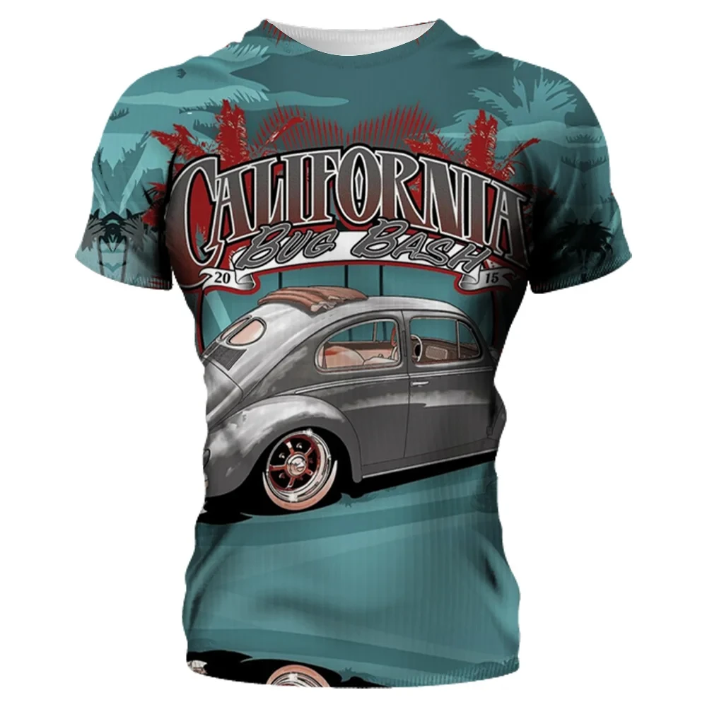 Camiseta con estampado de Ghost Route 66 para hombre, ropa informal holgada de manga corta, Tops, ropa de calle de gran tamaño, novedad de 2024