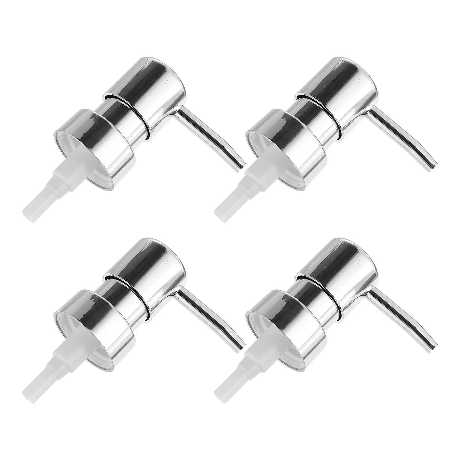 4Pcs Pump Head Replacement for Dispenser Bottles Premium Plastic Soap Dispenser Pumps for Shampoo Lotion Cream