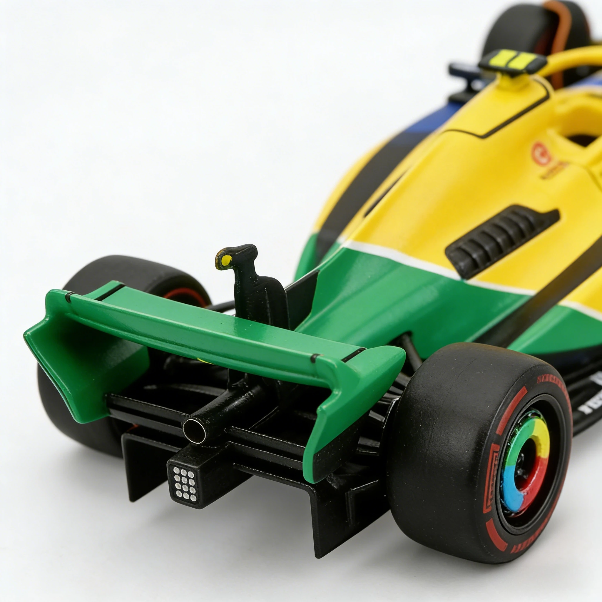 1:43 Scale Model of the 2024 Monaco Grand Prix Alloy Car, Miniature Assembly Toy