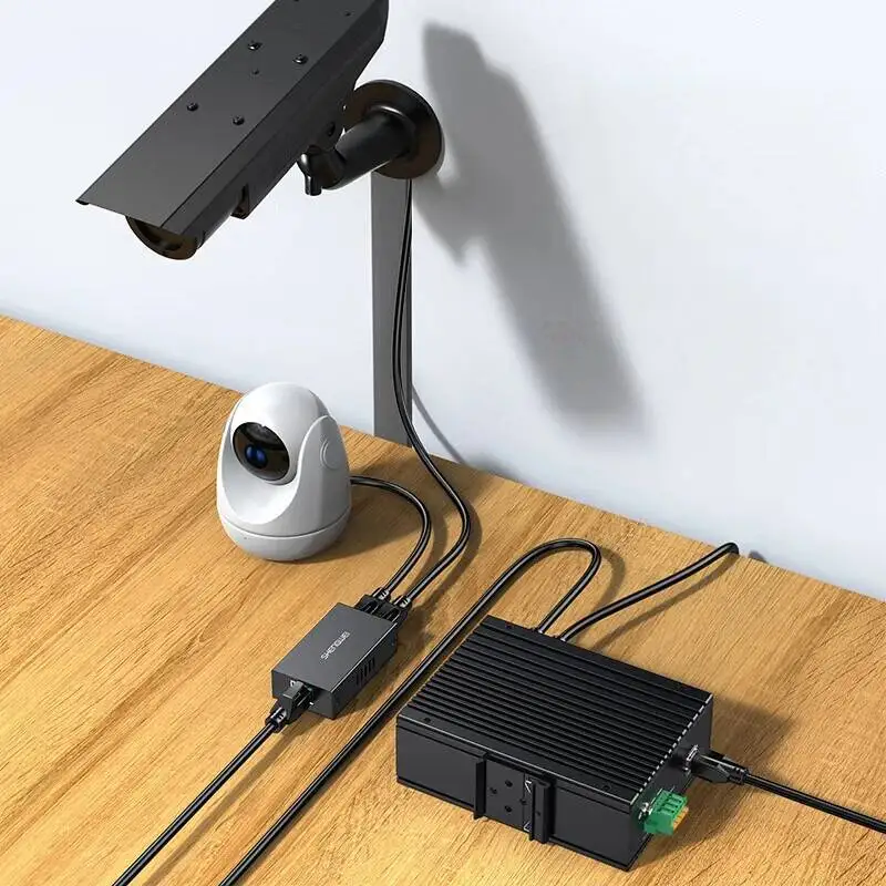 1 To 2 Gigabit Extender Cascade Repeater Outdoor Rainproof 3-Port Poe Switch view 5