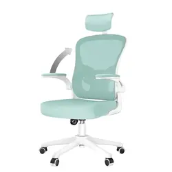 Silla ergonómica de oficina con reposacabezas ajustable y soporte Lumbar para el hogar, escritorio giratorio, silla para juegos