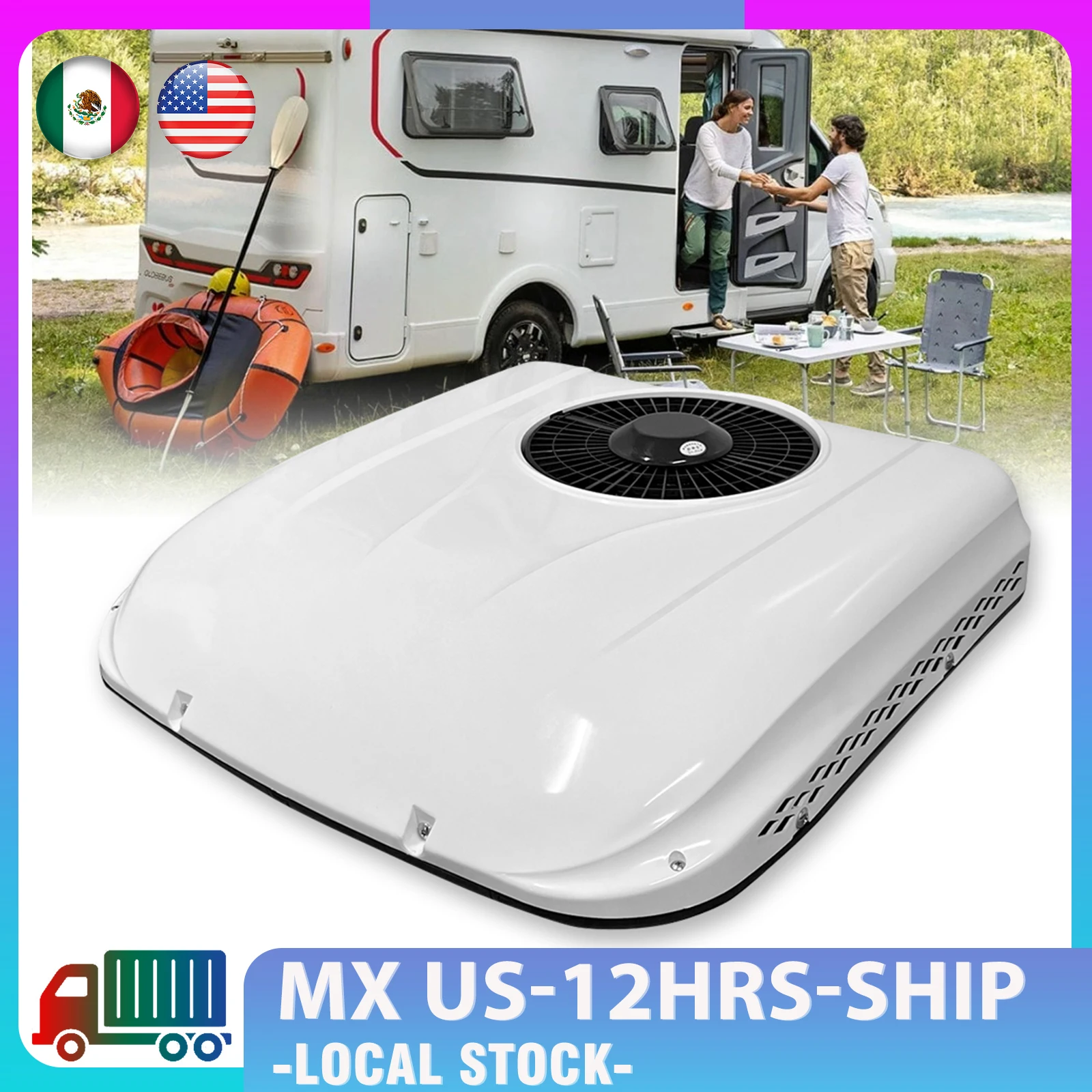 

Treeligo MX 2025 15000BTU Cooling RV Rooftop Air Conditioner Electric Parking Air AC Unit for Motorhome Truck Camper Van Caravan