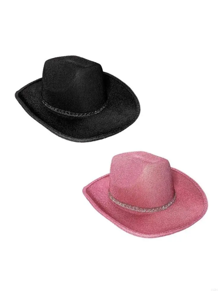 Woman Fringe Cowboy Hat with BRIDE Letter Summer Outdoor Bridal Fedoras Hat for Taking Photo Supplies 6XDA