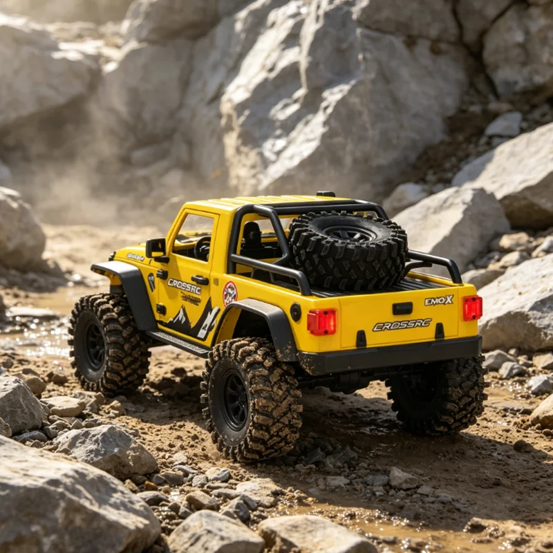 CROSSRC EMOX 1/8 RC Crawler Truck 4WD Differential Lock Off Road Rock Climber Waterproof High Torque Hobby Grade Model RTR