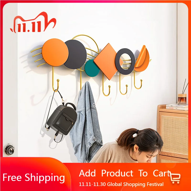 رفوف المعاطف الداخلية للفندق منظم فاخر لتوفير المساحة رفوف المعاطف البلاستيكية المعدنية الحديثة رخيصة أثاث المدخل بورت مانتو