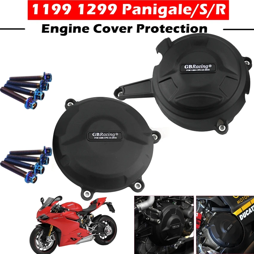 

Motorcycles Engine cover Protection case for case GB Racing For DUCATI 1199 1299 1299 Panigale/S/R Engine Protectors