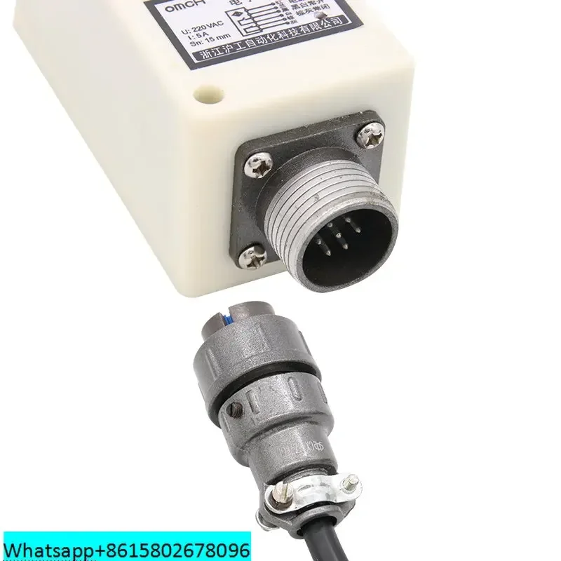 Authentic LJG8D-15/J2H1 Electronic Proximity Switch AC 220V Normally Open+Normally Closed Square Sensor