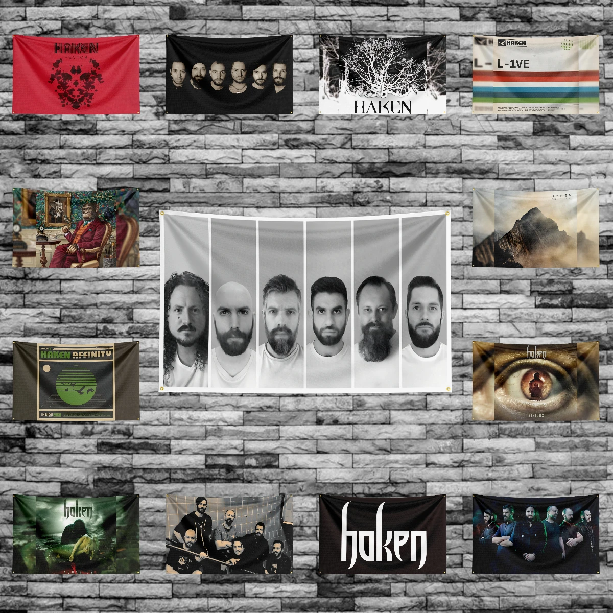 3x5 Ft Heavy Rock Band-H-Hakens Flag Polyester Digital Printing Banner for Bedroom Wall Art Out Door Tapestry Decoration