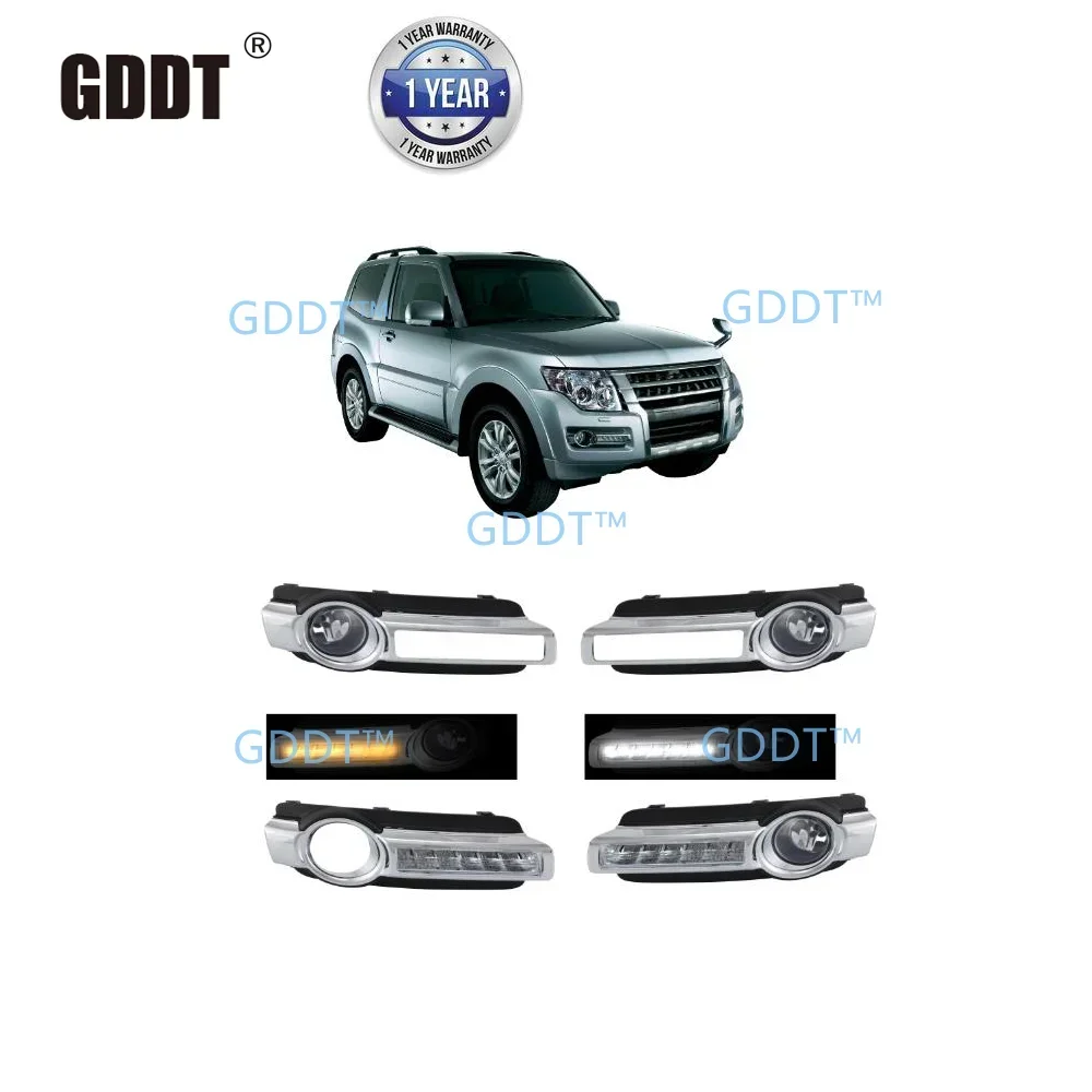 10 Piece Dual Color Daytime Running Driving Light for Montero V98 Led DRL for Pajero Turn Signal Lamp for Shogun V97 Kit