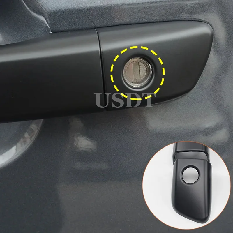 Matte Black Exterior Protector Frame Accessories For Isuzu D-MAX DMAX 2021 2022 2023 2024 Door Handle Trim External Protective