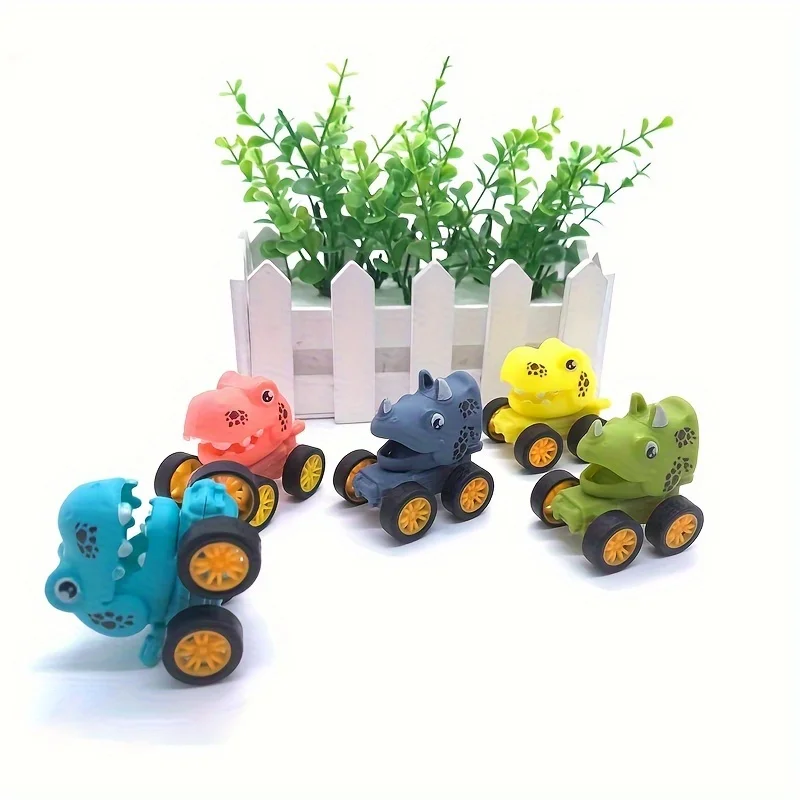 Mini Dinosaur Pull Back Car Inertial Toys Birthday Party Favors Pinata Fillers Christmas Gifts Treat Bag