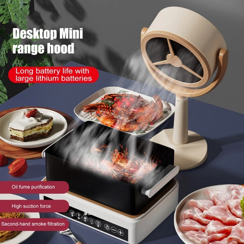 

Portable Extractor Hood Hot Pot Extractor Plastic Material BBQ Hood for Indoor