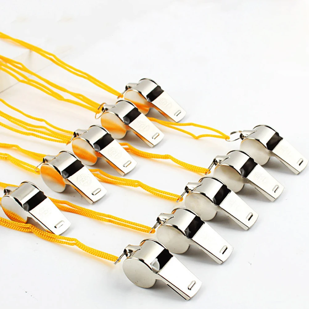 

Referee Whistle Loud Emergency Lifeguard Accessories Whistles Marine Safety Lanyard