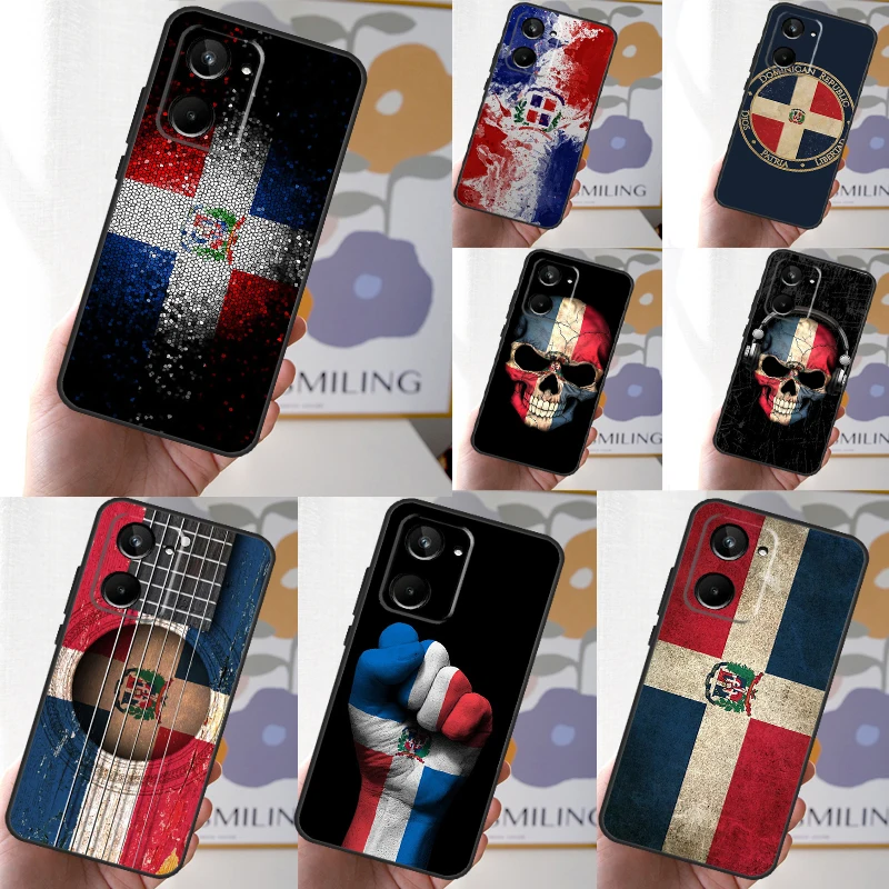 Flag of Dominican Republic For Realme C53 C55 C67 C51 C35 C33 C31 C30 C25s C21Y GT Neo 6 GT5 9 10 11 12 Pro Plus Case