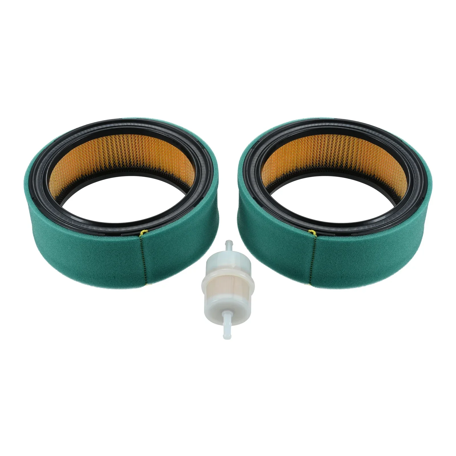 2Pcs Air Filter with Fuel Filter for Kohler Command K241 K301 K321 K341 CH18 CH20 CH22 CH23 John Deere M47494 Engine Lawn Mower