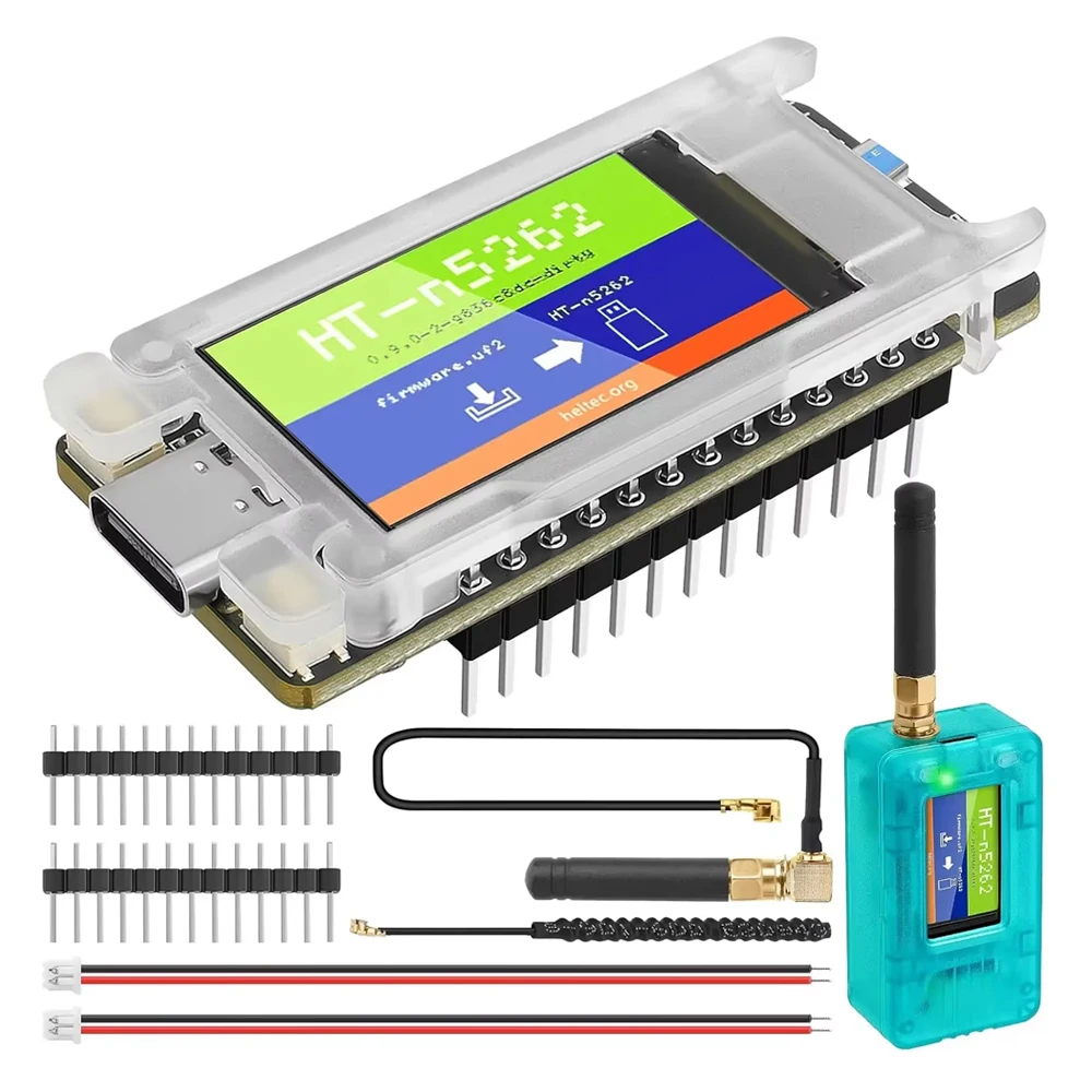 T114 LoRa Dev Board SX1262 868/915MHz 1.3 Inch TFT Display Wireless BT GNSS Microcontroller IoT Mesh Network Node PC Access