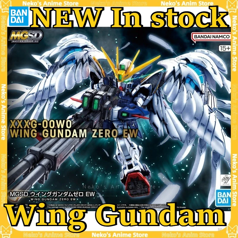 

【In Stock】BANDAI MGSD Wing Gundam SEED Model Kit Q Version Action Figure Anime Model Trendy Toys Desktop Doll Collectibles Gift