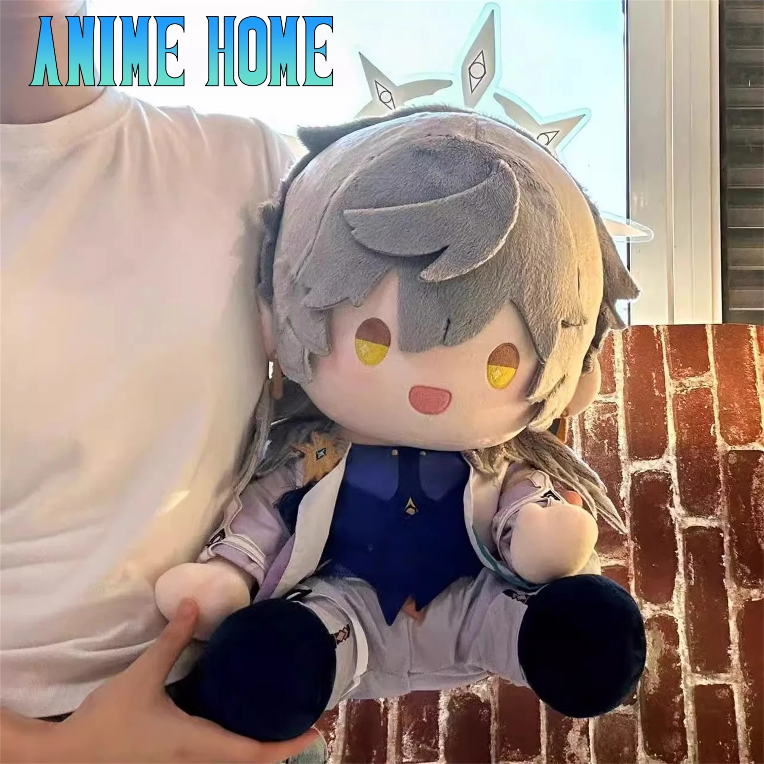 

Игрушка-кукла Plushie Honkai: Star Rail Sunday 40 см, сидящее тело, одежда, костюм, наряд, игра, косплей, подарок для детей, милый предзаказ