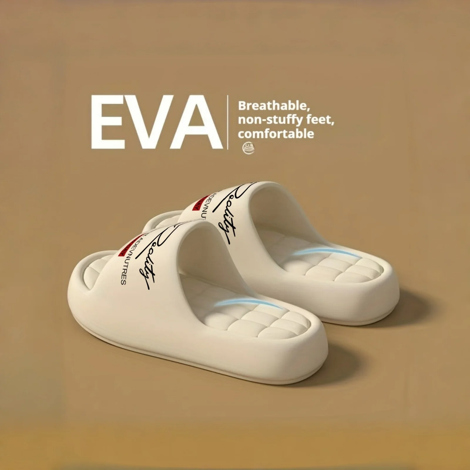 New Printed Comfortable Eva Thick-Soled Fashion Trendy Slippers for Men and Women Couples, Versatile Casual Slippers for Home, Outdoor, and Daily Commuting